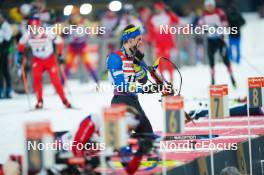 14.02.2024, Nove Mesto na Morave, Czechia (CZE): Anton Dudchenko (UKR) - IBU World Championships Biathlon, individual men, Nove Mesto na Morave (CZE). www.nordicfocus.com. © Thibaut/NordicFocus. Every downloaded picture is fee-liable.