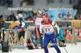 14.02.2024, Nove Mesto na Morave, Czechia (CZE): Timofei Lapshin (KOR) - IBU World Championships Biathlon, individual men, Nove Mesto na Morave (CZE). www.nordicfocus.com. © Thibaut/NordicFocus. Every downloaded picture is fee-liable.