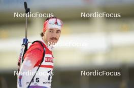 14.02.2024, Nove Mesto na Morave, Czechia (CZE): Adam Runnalls (CAN) - IBU World Championships Biathlon, individual men, Nove Mesto na Morave (CZE). www.nordicfocus.com. © Thibaut/NordicFocus. Every downloaded picture is fee-liable.