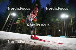 14.02.2024, Nove Mesto na Morave, Czechia (CZE): Benedikt Doll (GER) - IBU World Championships Biathlon, individual men, Nove Mesto na Morave (CZE). www.nordicfocus.com. © Thibaut/NordicFocus. Every downloaded picture is fee-liable.