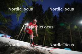 14.02.2024, Nove Mesto na Morave, Czechia (CZE): Adam Runnalls (CAN) - IBU World Championships Biathlon, individual men, Nove Mesto na Morave (CZE). www.nordicfocus.com. © Thibaut/NordicFocus. Every downloaded picture is fee-liable.