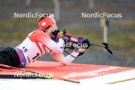 14.02.2024, Nove Mesto na Morave, Czechia (CZE): Adam Runnalls (CAN) - IBU World Championships Biathlon, individual men, Nove Mesto na Morave (CZE). www.nordicfocus.com. © Manzoni/NordicFocus. Every downloaded picture is fee-liable.