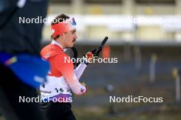 14.02.2024, Nove Mesto na Morave, Czechia (CZE): Adam Runnalls (CAN) - IBU World Championships Biathlon, individual men, Nove Mesto na Morave (CZE). www.nordicfocus.com. © Manzoni/NordicFocus. Every downloaded picture is fee-liable.