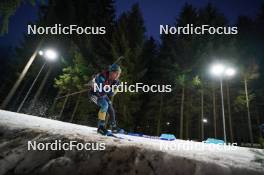 14.02.2024, Nove Mesto na Morave, Czechia (CZE): Alexandr Mukhin (KAZ) - IBU World Championships Biathlon, individual men, Nove Mesto na Morave (CZE). www.nordicfocus.com. © Thibaut/NordicFocus. Every downloaded picture is fee-liable.