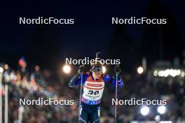 14.02.2024, Nove Mesto na Morave, Czechia (CZE): Campbell Wright (USA) - IBU World Championships Biathlon, individual men, Nove Mesto na Morave (CZE). www.nordicfocus.com. © Manzoni/NordicFocus. Every downloaded picture is fee-liable.