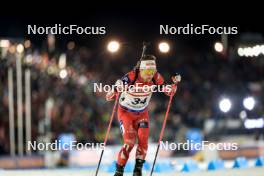 14.02.2024, Nove Mesto na Morave, Czechia (CZE): Felix Leitner (AUT) - IBU World Championships Biathlon, individual men, Nove Mesto na Morave (CZE). www.nordicfocus.com. © Manzoni/NordicFocus. Every downloaded picture is fee-liable.