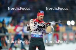 14.02.2024, Nove Mesto na Morave, Czechia (CZE): Joscha Burkhalter (SUI) - IBU World Championships Biathlon, individual men, Nove Mesto na Morave (CZE). www.nordicfocus.com. © Thibaut/NordicFocus. Every downloaded picture is fee-liable.