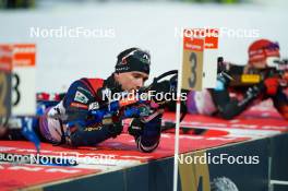 14.02.2024, Nove Mesto na Morave, Czechia (CZE): Fabien Claude (FRA) - IBU World Championships Biathlon, individual men, Nove Mesto na Morave (CZE). www.nordicfocus.com. © Thibaut/NordicFocus. Every downloaded picture is fee-liable.