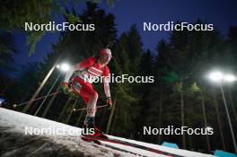 14.02.2024, Nove Mesto na Morave, Czechia (CZE): Adam Runnalls (CAN) - IBU World Championships Biathlon, individual men, Nove Mesto na Morave (CZE). www.nordicfocus.com. © Thibaut/NordicFocus. Every downloaded picture is fee-liable.