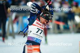 14.02.2024, Nove Mesto na Morave, Czechia (CZE): Fabien Claude (FRA) - IBU World Championships Biathlon, individual men, Nove Mesto na Morave (CZE). www.nordicfocus.com. © Thibaut/NordicFocus. Every downloaded picture is fee-liable.