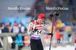 14.02.2024, Nove Mesto na Morave, Czechia (CZE): Sebastian Stalder (SUI) - IBU World Championships Biathlon, individual men, Nove Mesto na Morave (CZE). www.nordicfocus.com. © Thibaut/NordicFocus. Every downloaded picture is fee-liable.