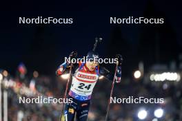 14.02.2024, Nove Mesto na Morave, Czechia (CZE): Tarjei Boe (NOR) - IBU World Championships Biathlon, individual men, Nove Mesto na Morave (CZE). www.nordicfocus.com. © Manzoni/NordicFocus. Every downloaded picture is fee-liable.