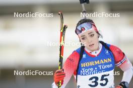 13.02.2024, Nove Mesto na Morave, Czechia (CZE): Emily Dickson (CAN) - IBU World Championships Biathlon, individual women, Nove Mesto na Morave (CZE). www.nordicfocus.com. © Thibaut/NordicFocus. Every downloaded picture is fee-liable.