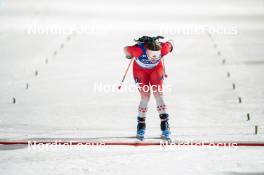 13.02.2024, Nove Mesto na Morave, Czechia (CZE): Nadia Moser (CAN) - IBU World Championships Biathlon, individual women, Nove Mesto na Morave (CZE). www.nordicfocus.com. © Thibaut/NordicFocus. Every downloaded picture is fee-liable.