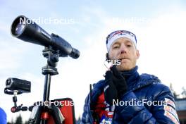 13.02.2024, Nove Mesto na Morave, Czechia (CZE): Event Feature: Coach team Finland - IBU World Championships Biathlon, individual women, Nove Mesto na Morave (CZE). www.nordicfocus.com. © Manzoni/NordicFocus. Every downloaded picture is fee-liable.