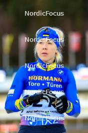 13.02.2024, Nove Mesto na Morave, Czechia (CZE): Yuliia Dzhima (UKR) - IBU World Championships Biathlon, individual women, Nove Mesto na Morave (CZE). www.nordicfocus.com. © Manzoni/NordicFocus. Every downloaded picture is fee-liable.