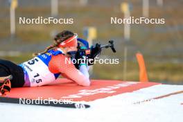 13.02.2024, Nove Mesto na Morave, Czechia (CZE): Nadia Moser (CAN) - IBU World Championships Biathlon, individual women, Nove Mesto na Morave (CZE). www.nordicfocus.com. © Manzoni/NordicFocus. Every downloaded picture is fee-liable.