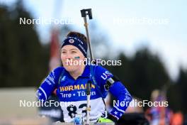 13.02.2024, Nove Mesto na Morave, Czechia (CZE): Jackie Garso (USA) - IBU World Championships Biathlon, individual women, Nove Mesto na Morave (CZE). www.nordicfocus.com. © Manzoni/NordicFocus. Every downloaded picture is fee-liable.