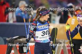 13.02.2024, Nove Mesto na Morave, Czechia (CZE): Gilonne Guigonnat (FRA) - IBU World Championships Biathlon, individual women, Nove Mesto na Morave (CZE). www.nordicfocus.com. © Thibaut/NordicFocus. Every downloaded picture is fee-liable.