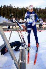 13.02.2024, Nove Mesto na Morave, Czechia (CZE): Daria Virolainen (FIN) - IBU World Championships Biathlon, individual women, Nove Mesto na Morave (CZE). www.nordicfocus.com. © Manzoni/NordicFocus. Every downloaded picture is fee-liable.