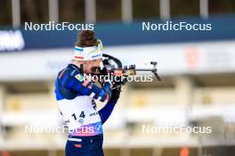 13.02.2024, Nove Mesto na Morave, Czechia (CZE): Lou Jeanmonnot (FRA) - IBU World Championships Biathlon, individual women, Nove Mesto na Morave (CZE). www.nordicfocus.com. © Manzoni/NordicFocus. Every downloaded picture is fee-liable.