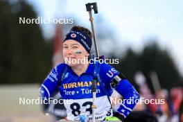 13.02.2024, Nove Mesto na Morave, Czechia (CZE): Jackie Garso (USA) - IBU World Championships Biathlon, individual women, Nove Mesto na Morave (CZE). www.nordicfocus.com. © Manzoni/NordicFocus. Every downloaded picture is fee-liable.