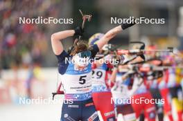 18.02.2024, Nove Mesto na Morave, Czechia (CZE): Lou Jeanmonnot (FRA) - IBU World Championships Biathlon, mass women, Nove Mesto na Morave (CZE). www.nordicfocus.com. © Thibaut/NordicFocus. Every downloaded picture is fee-liable.