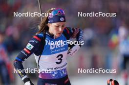 18.02.2024, Nove Mesto na Morave, Czechia (CZE): Justine Braisaz-Bouchet (FRA) - IBU World Championships Biathlon, mass women, Nove Mesto na Morave (CZE). www.nordicfocus.com. © Thibaut/NordicFocus. Every downloaded picture is fee-liable.