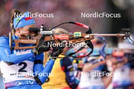 18.02.2024, Nove Mesto na Morave, Czechia (CZE): Lisa Vittozzi (ITA) - IBU World Championships Biathlon, mass women, Nove Mesto na Morave (CZE). www.nordicfocus.com. © Thibaut/NordicFocus. Every downloaded picture is fee-liable.