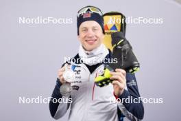 14.02.2024, Nove Mesto na Morave, Czechia (CZE): Tarjei Boe (NOR) - IBU World Championships Biathlon, medals, Nove Mesto na Morave (CZE). www.nordicfocus.com. © Manzoni/NordicFocus. Every downloaded picture is fee-liable.