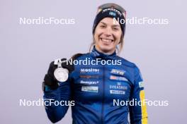 17.02.2024, Nove Mesto na Morave, Czechia (CZE): Anna Magnusson (SWE) - IBU World Championships Biathlon, medals, Nove Mesto na Morave (CZE). www.nordicfocus.com. © Manzoni/NordicFocus. Every downloaded picture is fee-liable.