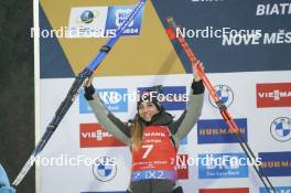 11.02.2024, Nove Mesto na Morave, Czechia (CZE): Lisa Vittozzi (ITA) - IBU World Championships Biathlon, medals, Nove Mesto na Morave (CZE). www.nordicfocus.com. © Thibaut/NordicFocus. Every downloaded picture is fee-liable.