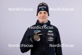 07.02.2024, Nove Mesto na Morave, Czechia (CZE): Martin Ponsiluoma (SWE) - IBU World Championships Biathlon, medals, Nove Mesto na Morave (CZE). www.nordicfocus.com. © Manzoni/NordicFocus. Every downloaded picture is fee-liable.