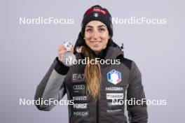 11.02.2024, Nove Mesto na Morave, Czechia (CZE): Lisa Vittozzi (ITA) - IBU World Championships Biathlon, medals, Nove Mesto na Morave (CZE). www.nordicfocus.com. © Manzoni/NordicFocus. Every downloaded picture is fee-liable.