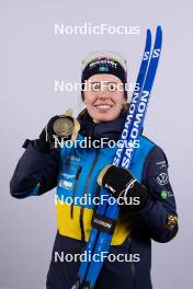 07.02.2024, Nove Mesto na Morave, Czechia (CZE): Elvira Oeberg (SWE) - IBU World Championships Biathlon, medals, Nove Mesto na Morave (CZE). www.nordicfocus.com. © Manzoni/NordicFocus. Every downloaded picture is fee-liable.