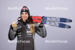 07.02.2024, Nove Mesto na Morave, Czechia (CZE): Lisa Vittozzi (ITA) - IBU World Championships Biathlon, medals, Nove Mesto na Morave (CZE). www.nordicfocus.com. © Manzoni/NordicFocus. Every downloaded picture is fee-liable.