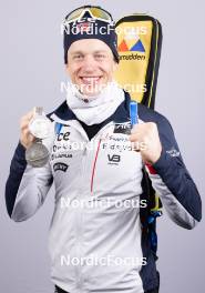 14.02.2024, Nove Mesto na Morave, Czechia (CZE): Tarjei Boe (NOR) - IBU World Championships Biathlon, medals, Nove Mesto na Morave (CZE). www.nordicfocus.com. © Manzoni/NordicFocus. Every downloaded picture is fee-liable.