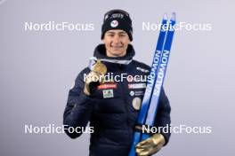 07.02.2024, Nove Mesto na Morave, Czechia (CZE): Eric Perrot (FRA) - IBU World Championships Biathlon, medals, Nove Mesto na Morave (CZE). www.nordicfocus.com. © Manzoni/NordicFocus. Every downloaded picture is fee-liable.