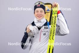 14.02.2024, Nove Mesto na Morave, Czechia (CZE): Tarjei Boe (NOR) - IBU World Championships Biathlon, medals, Nove Mesto na Morave (CZE). www.nordicfocus.com. © Manzoni/NordicFocus. Every downloaded picture is fee-liable.