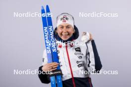 07.02.2024, Nove Mesto na Morave, Czechia (CZE): Ingrid Landmark Tandrevold (NOR) - IBU World Championships Biathlon, medals, Nove Mesto na Morave (CZE). www.nordicfocus.com. © Manzoni/NordicFocus. Every downloaded picture is fee-liable.