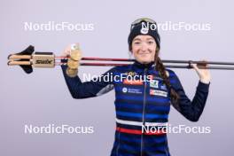 17.02.2024, Nove Mesto na Morave, Czechia (CZE): Lou Jeanmonnot (FRA) - IBU World Championships Biathlon, medals, Nove Mesto na Morave (CZE). www.nordicfocus.com. © Manzoni/NordicFocus. Every downloaded picture is fee-liable.