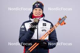 10.02.2024, Nove Mesto na Morave, Czechia (CZE): Vetle Sjaastad Christiansen (NOR) - IBU World Championships Biathlon, medals, Nove Mesto na Morave (CZE). www.nordicfocus.com. © Manzoni/NordicFocus. Every downloaded picture is fee-liable.