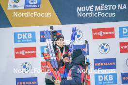 07.02.2024, Nove Mesto na Morave, Czechia (CZE): Lisa Vittozzi (ITA) - IBU World Championships Biathlon, medals, Nove Mesto na Morave (CZE). www.nordicfocus.com. © Thibaut/NordicFocus. Every downloaded picture is fee-liable.