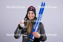 11.02.2024, Nove Mesto na Morave, Czechia (CZE): Lisa Vittozzi (ITA) - IBU World Championships Biathlon, medals, Nove Mesto na Morave (CZE). www.nordicfocus.com. © Manzoni/NordicFocus. Every downloaded picture is fee-liable.