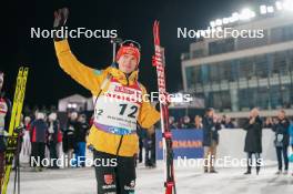 14.02.2024, Nove Mesto na Morave, Czechia (CZE): Benedikt Doll (GER) - IBU World Championships Biathlon, medals, Nove Mesto na Morave (CZE). www.nordicfocus.com. © Thibaut/NordicFocus. Every downloaded picture is fee-liable.