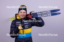 17.02.2024, Nove Mesto na Morave, Czechia (CZE): Jesper Nelin (SWE) - IBU World Championships Biathlon, medals, Nove Mesto na Morave (CZE). www.nordicfocus.com. © Manzoni/NordicFocus. Every downloaded picture is fee-liable.