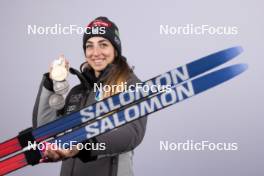 07.02.2024, Nove Mesto na Morave, Czechia (CZE): Lisa Vittozzi (ITA) - IBU World Championships Biathlon, medals, Nove Mesto na Morave (CZE). www.nordicfocus.com. © Manzoni/NordicFocus. Every downloaded picture is fee-liable.