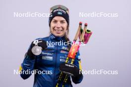 17.02.2024, Nove Mesto na Morave, Czechia (CZE): Anna Magnusson (SWE) - IBU World Championships Biathlon, medals, Nove Mesto na Morave (CZE). www.nordicfocus.com. © Manzoni/NordicFocus. Every downloaded picture is fee-liable.