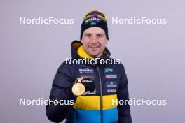 17.02.2024, Nove Mesto na Morave, Czechia (CZE): Jesper Nelin (SWE) - IBU World Championships Biathlon, medals, Nove Mesto na Morave (CZE). www.nordicfocus.com. © Manzoni/NordicFocus. Every downloaded picture is fee-liable.