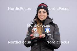 11.02.2024, Nove Mesto na Morave, Czechia (CZE): Lisa Vittozzi (ITA) - IBU World Championships Biathlon, medals, Nove Mesto na Morave (CZE). www.nordicfocus.com. © Manzoni/NordicFocus. Every downloaded picture is fee-liable.